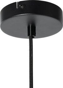 Lampa wisząca w stylu japandi, jedwab biały, 30 cm - Plu