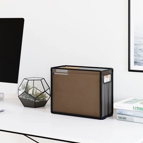 Organizer na biurko wąski koszyk pionowy metalowy