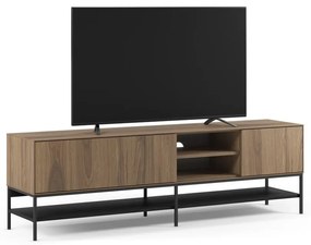 Szafka pod TV w dekorze dębu w naturalnym kolorze 180x55x35 cm Amira – Marckeric
