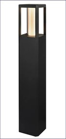 Czarna nowoczesna lampa ogrodowa słupek D180 D2-G62