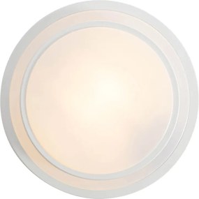 Nowoczesna lampa sufitowa biała 25 cm IP44 - Walden