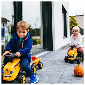 Falk traktorek jcb pomarańćzowy z przyczepką od 1 roku