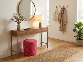 Taboret XENOS 39x35 cm, różowofioletowy