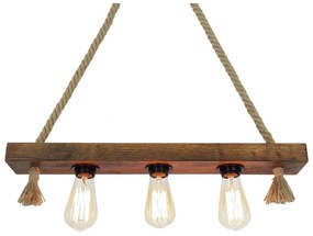 Drewniana lampa wisząca Kutuk