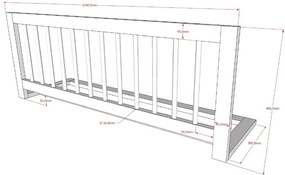 Biała barierka do łóżka – Vipack