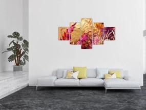 Obraz - Abstrakcyjny obraz kwiatów II. (125x70 cm)