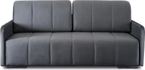 Sofa Rozkładana z Funkcją Spania IBIZA Dwuosobowa Szara Nowoczesna do Salonu