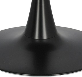 Stół na jednej nodze z marmurowym blatem Skinny Premium Stone Black 90