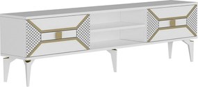 Stolik pod telewizor Yumedi White and Gold