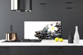 Panel nad blat kuchenny Harmonia Zen: Kwiaty i Skała