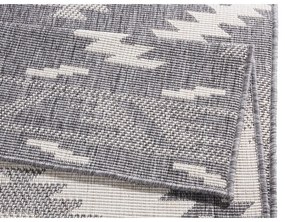 Szaro-kremowy chodnik odpowiedni na zewnątrz NORTHRUGS Malibu, 80x250 cm