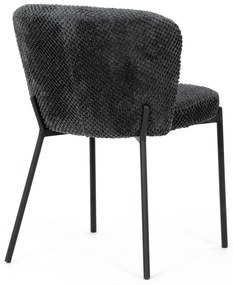 Zestaw krzeseł do jadalni Bouclé CT-W1077 GREY2, 4szt.