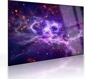 Obraz na szkle - Purple Universe (70x50 cm)