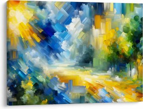 Obraz - Abstrakcyjny słoneczny dzień (70x50 cm)