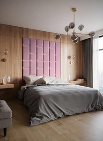 Zestaw 24 paneli tapicerowanych QUADRATTA 180x180 różowy ELTAP