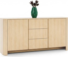 Duża komoda na ubrania z szufladami dąb vicenza G3-T25
