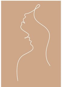 Plakat 29x41 cm Lovers Line Art – Veronika Boulová