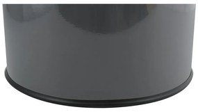 Ciemnoszary stalowy kosz na śmieci otwierany na dotyk 30 l – MSV