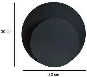 Biały okrągły nowoczesny kinkiet ścienny - 7X D028 S7-L39