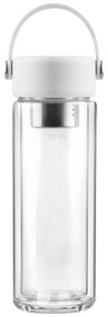 Biała szklana butelka 350 ml Fuori – Vialli Design