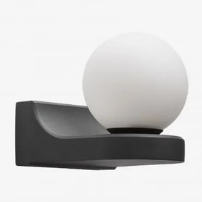 Lanham Kinkiet Ścienny Z Aluminium Czarna - Sklum