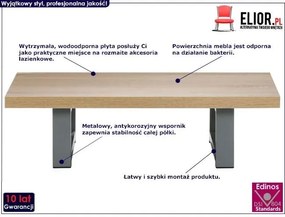 Półka ścienna pod umywalkę M8-H52