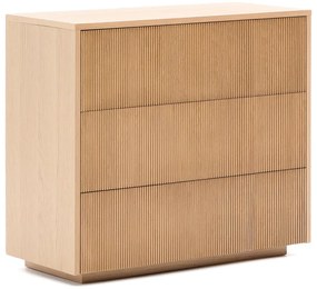 Komoda w dekorze dębu w naturalnym kolorze 90x79x50 cm Helvine – Kave Home