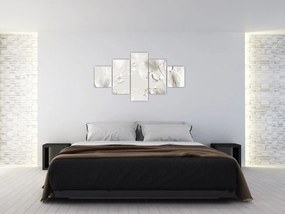 Obraz - Tulipany między bąbelkami (125x70 cm)