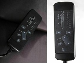 Elektryczny fotel rozkładany z funkcją masażu Pegaz M Velvet