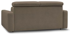 Brązowa rozkładana sofa 215 cm Monaco – Bobochic Paris