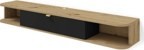 Szafka wisząca rtv dąb artisan czarny + S9-P26