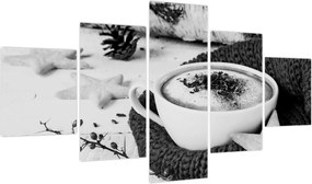 Obraz - Zimowe cappuccino (125x70 cm)