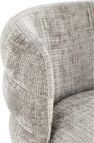 Szare tapicerowane krzesło Ilma – Bizzotto