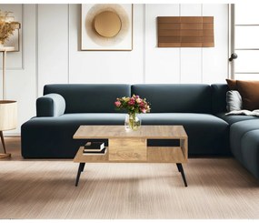 Stolik konferencyjny Bukle Atlantic Pine and Black