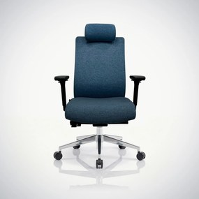 Fotel biurowy ergonomiczny ciemnoniebieski VECTOR