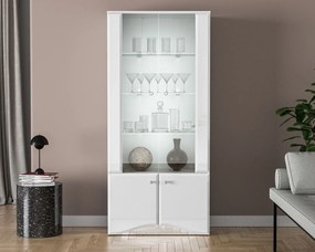 Witryna BLANC 01 2D biały połysk ML MEBLE