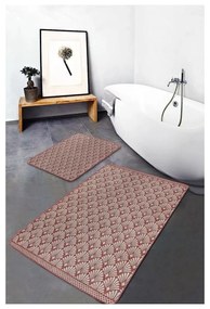 Brązowe aksamitne dywaniki łazienkowe zestaw 2 szt. 60x100 cm – Mila Home