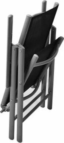 Krzesło GARTHEN rozkładane – czarne