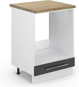 Szafka kuchenna antracyt wysoki połysk 60x60x82 fame-line