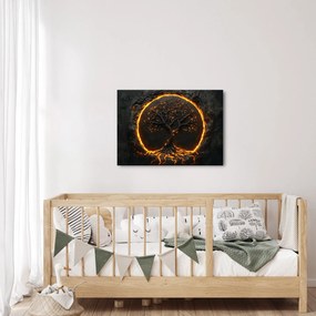 Obraz – Drzewo życia w lawie II. (70x50 cm)