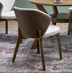Krzesło do jadalni na orzechowych nogach K583 Halmar