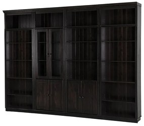 Brązowy regał z litego drewna sosnowego 370x223 cm Anita – Støraa