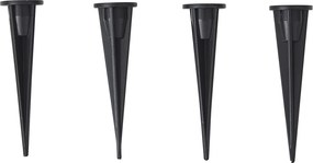 Stojąca lampa zewnętrzna biała 80 cm z LED IP44 - Fungi