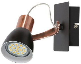 Kinkiet w czarno-miedzianym kolorze Markus – Candellux Lighting