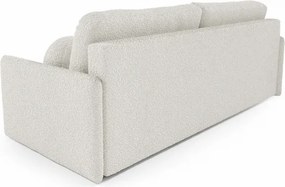 Sofa VENI Rozkładana Dwuosobowa Kremowa Boucle Japandi