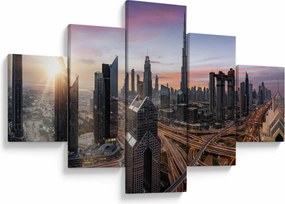 Obraz - Panorama Dubaju (125x70 cm)