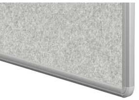 Tablica tekstylna ekoTAB w aluminiowej ramie, 1500 x 1200 mm, szara