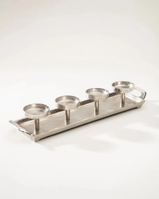Świecznik Silver Line 49x12x8 cm