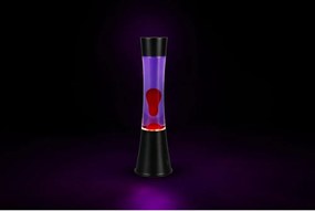 Czarna lampa lawa LED (wysokość 39,5 cm) Etna – Reality