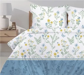 Pościel bawełniana Greno Premium Santorini 220x200 cm niebieska GRENO